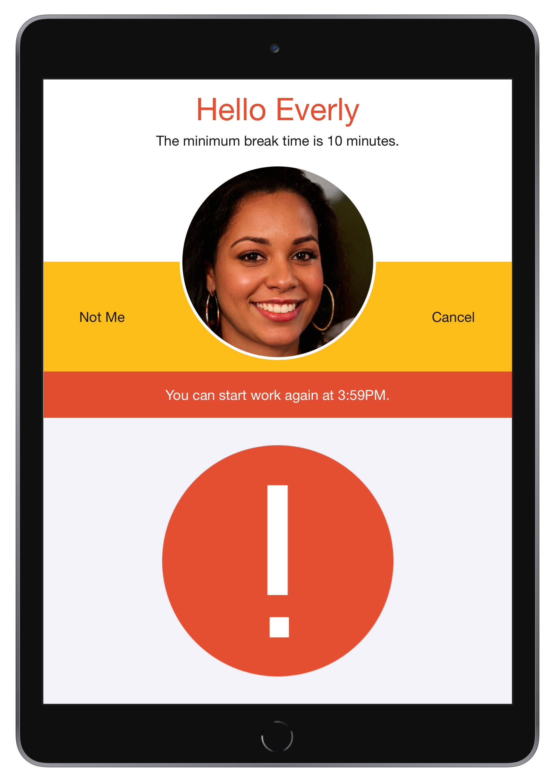 The smart time clock ipad based facial recognition time clocks